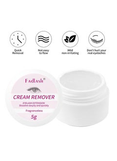 FADLASH Lash Extension Remover 5g Cream Lash Remover Sensitive Skin Lash Glue Remover Quickly and Low Irritation Lash Remover Eyelash Glue Remover for Salon Lash Glue Remover by FADLASH (tasteless)  - Image 5