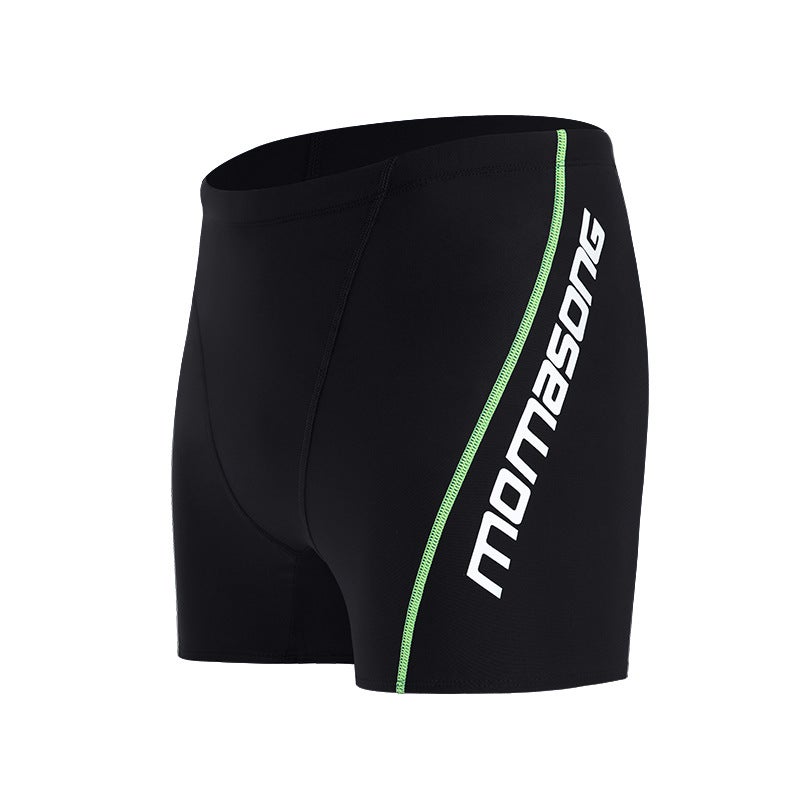 Momasong new swimming trunks plus size men''s boxer swimming trunks swimming cap professional swimming equipment suit hot spring - Image 1