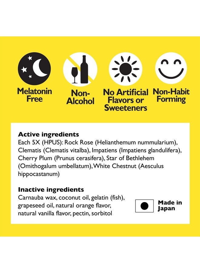 RESCUE Bach RESCUE SLEEP Liquid Melts, Natural Orange Vanilla Flavor, Sleep & Stress Relief Aid, Homeopathic Flower Essence, Free of Melatonin, Gluten & Sugar, Non-alcohol, Non-Narcotic, 6 Packs, 28 Ct Each - Image 3