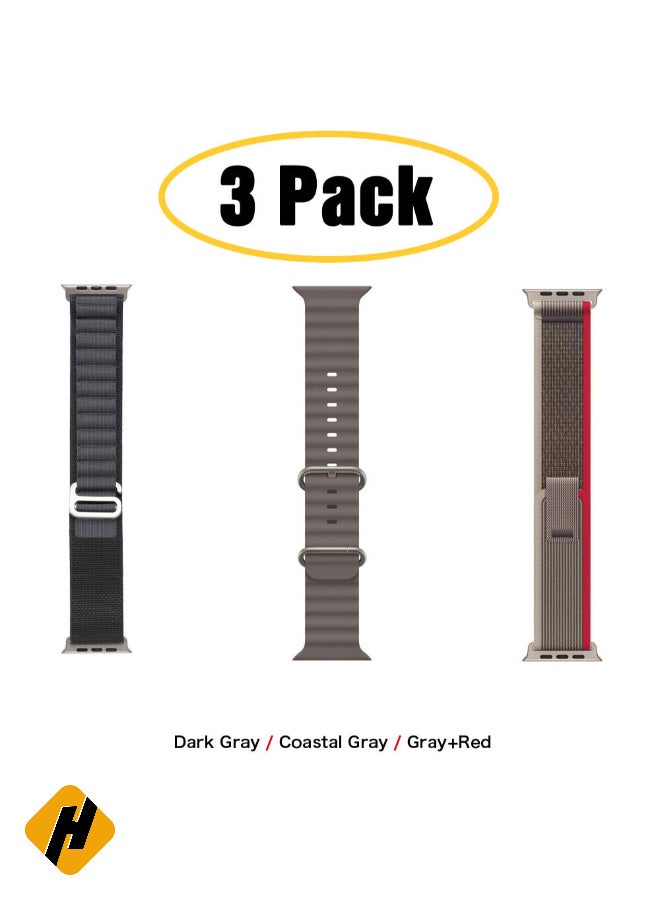 HuHa Apple Watch Band Strap For Apple Watch Ultra 2/Ultra 49mm, Series 10 46mm, 9/8/7 45mm, SE2/SE/6/5/4 44mm, 3/2/1 42mm 