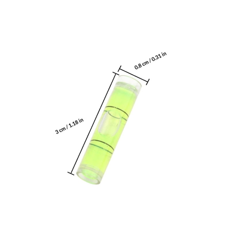 100 Pcs Bubble Level Vials Clear Horizontal Spirit Level Tool Accessories High Precision Measurement For Picture Frames Home Use - Image 3