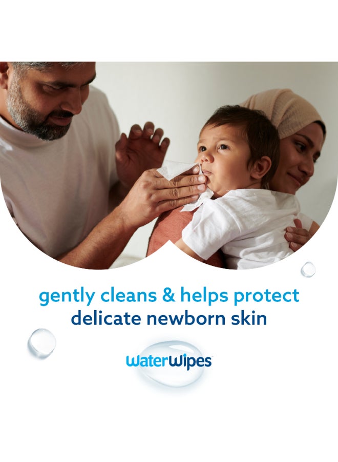 WaterWipes Original Plastic Free Baby Wipes, 240 Wet Wipes, 99.9% Water Based And Unscented For Sensitive Skin Pack of 4 - Image 5