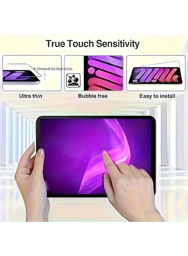 2 Pack Tempered Glass Screen Protector for iPad Mini 7 8 3 Inch 9H Hardness Scratch Resistant Film - Image 4