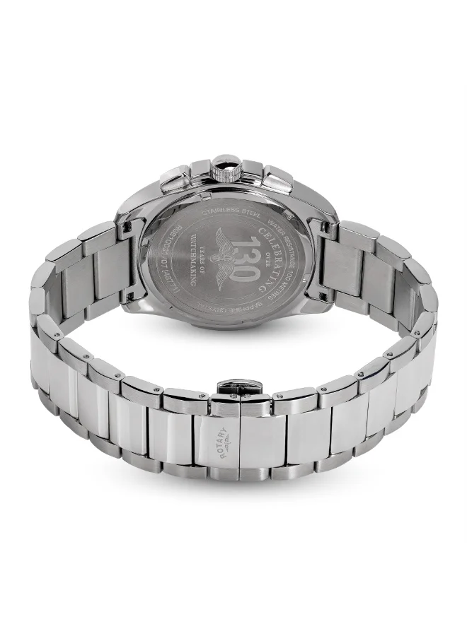 ROTARY  Rotary Mens Apex 100 Chronograph Silver Dial Stainless Steel Bracelet Watch - RGB10031/07  | Best Price UAE