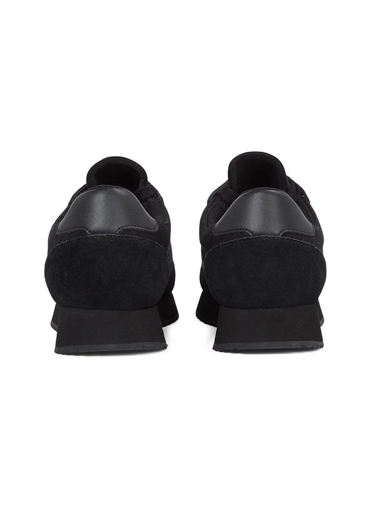 Calvin Klein Jeans RUNNER SOCK LACE UP CANVAS TRAINERS