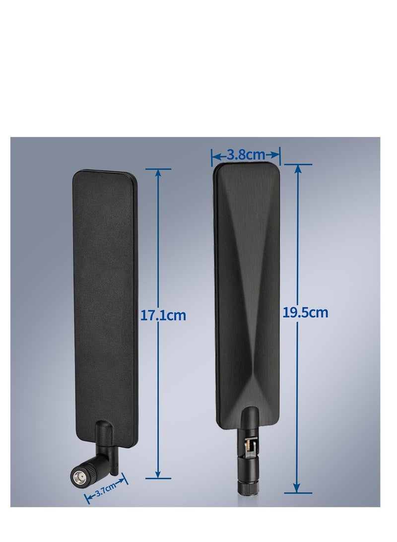 SYOSI Tri-Band WiFi 6E Antenna, 2.4GHz 5GHz 6GHz WiFi Antenna 5dBi MIMO RP-SMA Male Antenna for WiFi Router High-Speed Wireless Connections in Smart Homes and Offices (2-Pack) - Image 4