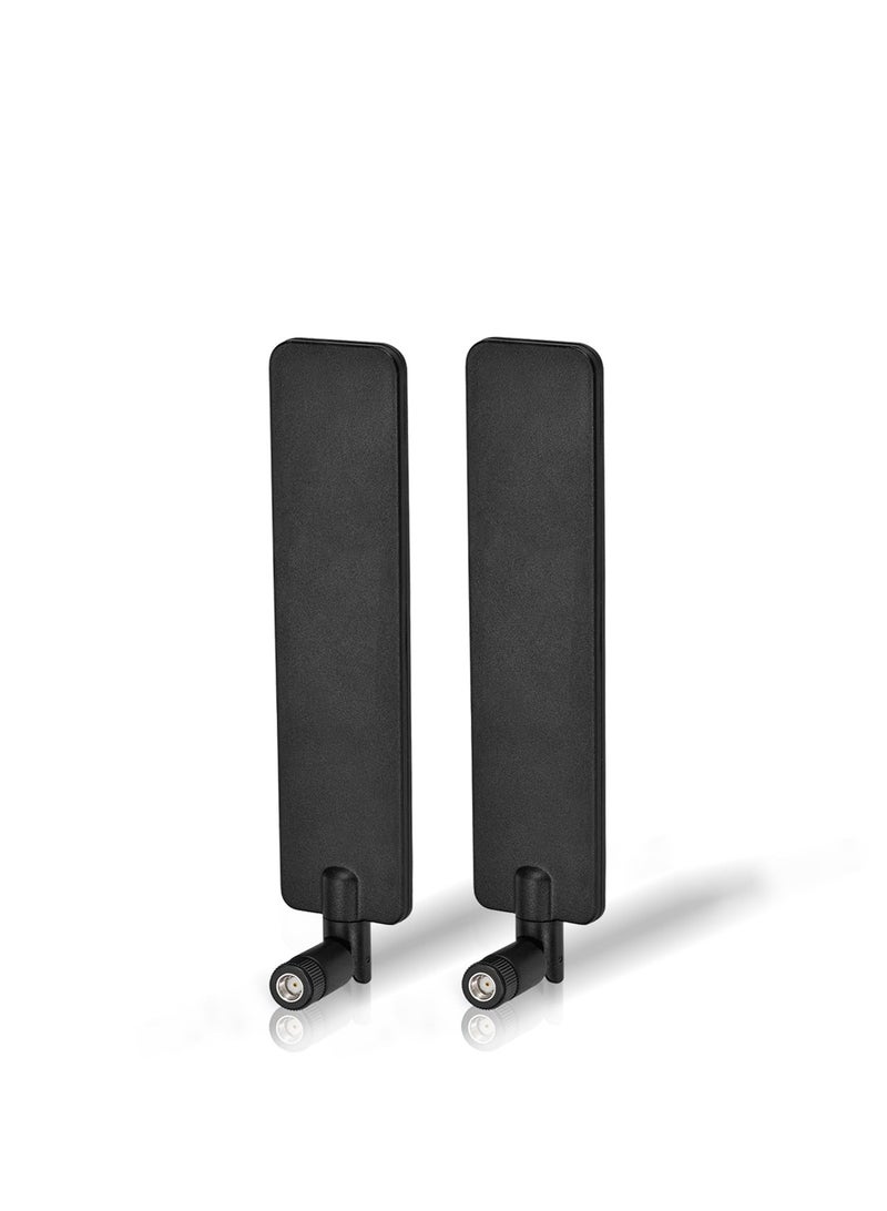 SYOSI Tri-Band WiFi 6E Antenna, 2.4GHz 5GHz 6GHz WiFi Antenna 5dBi MIMO RP-SMA Male Antenna for WiFi Router High-Speed Wireless Connections in Smart Homes and Offices (2-Pack) - Image 1