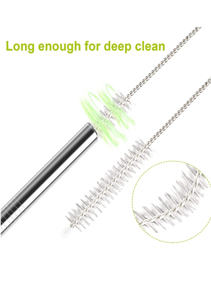 Generic - 4 Pack Stainless Steel Straw Replacement 40 oz for Stanley Adventure Travel Tumbler, Reusable Straws with Cleaning Brush Compatible with Stanley 40oz Stanley Cup Tumbler - Image 1