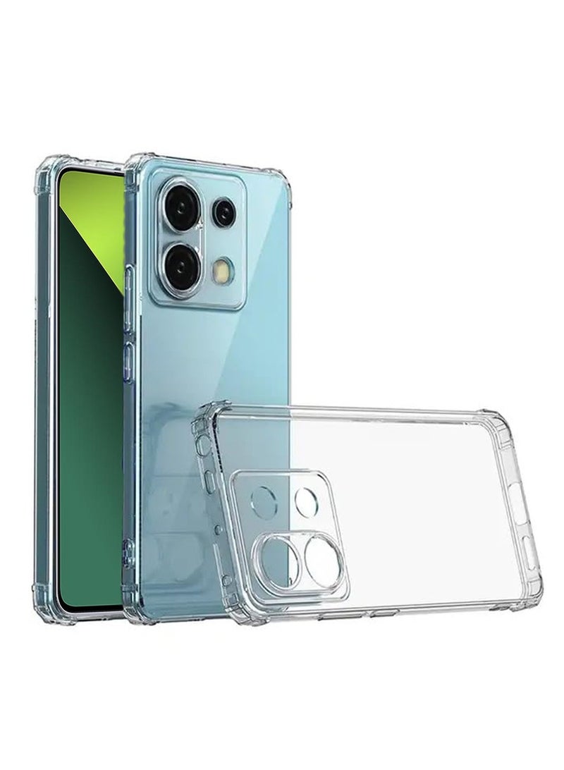 Techie حافظة هاتف Xiaomi Redmi Note 13 Pro مصنوعة من مادة TPU مع غطاء خلفي واقٍ شفاف لحماية عدسة الكاميرا - Image 2