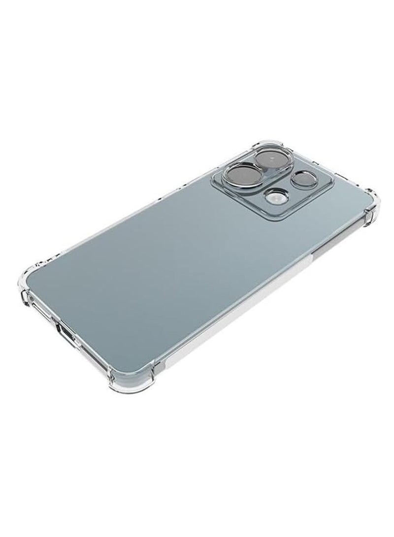 Techie حافظة هاتف Xiaomi Redmi Note 13 Pro مصنوعة من مادة TPU مع غطاء خلفي واقٍ شفاف لحماية عدسة الكاميرا - Image 4