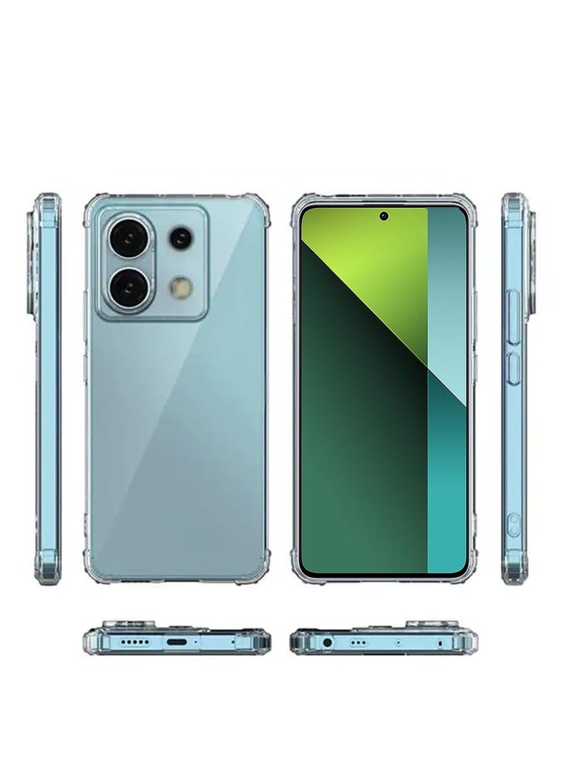 Techie حافظة هاتف Xiaomi Redmi Note 13 Pro مصنوعة من مادة TPU مع غطاء خلفي واقٍ شفاف لحماية عدسة الكاميرا - Image 5