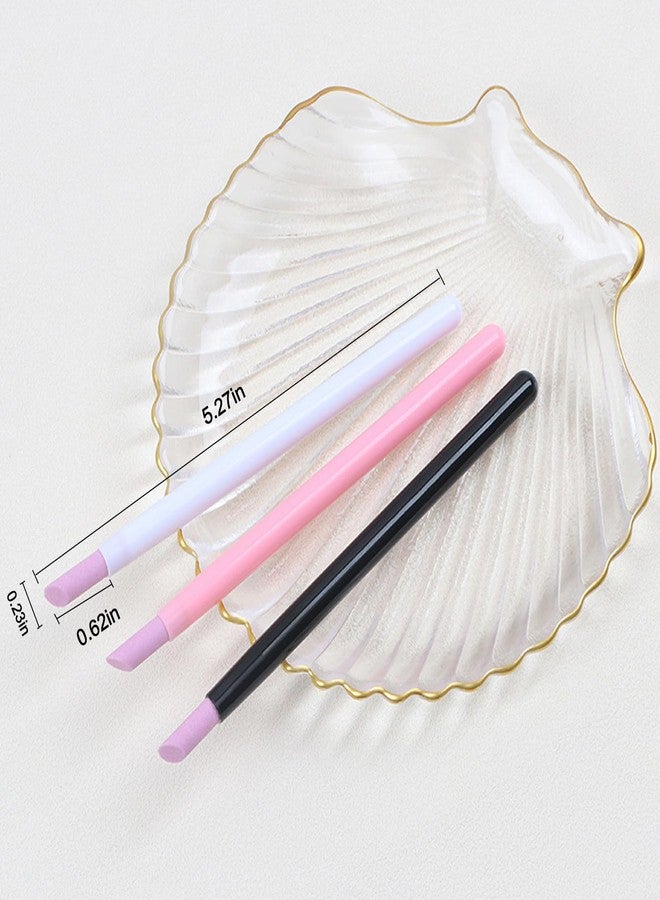JERCLITY 9 Pieces Quartz Stone Nail File Cuticle Pusher Pen Peeling Dead Skin Cuticle Remover Pen Nail Buffer Pen for Nail Art - Image 2