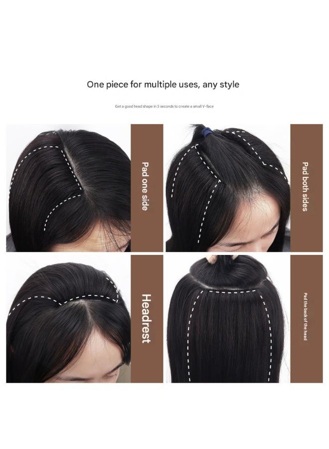 Estelle New Hand-made Hair Topper Extension, Invisible Seamless Edge, Breathable & Lightweight,3D Loop-Knitting, Real Human Hair Pad for High Crown & Volume - Image 5