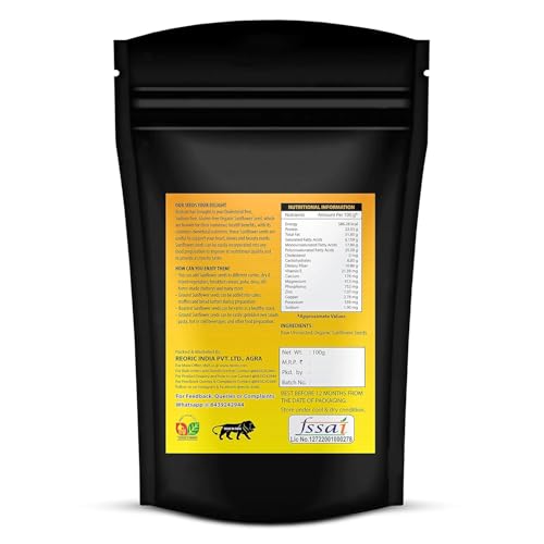 BRALCON Natural Seeds Combo (Sunflower Seeds 100g, Pumpkin Seeds 100g) | Raw Unroasted | Protein and Fiber Rich Superfood for Eating - Image 4