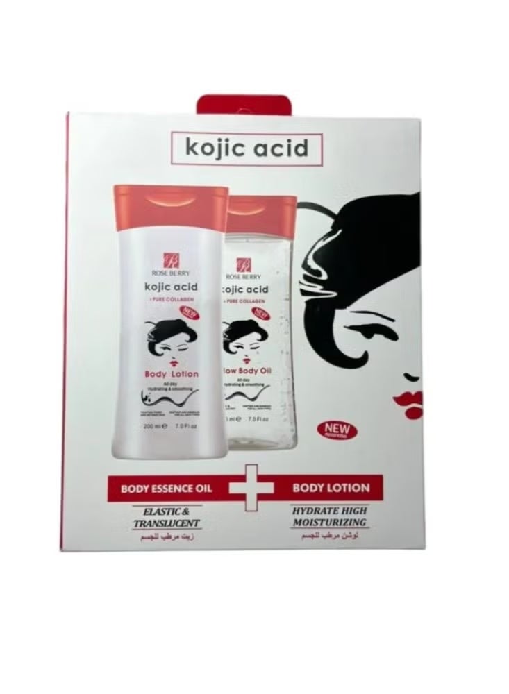 Kojic acid body lotion for improved skin freshness and hydration, 230g