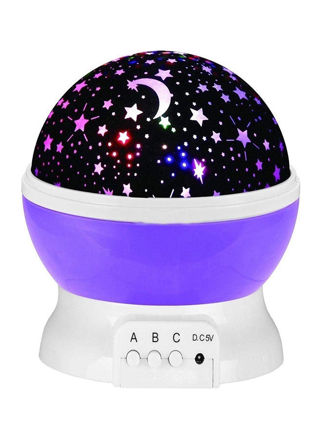 LED Night Lights Stars Night Lighting Lamp Rotation Night Projection Lamp Kids Bedroom Bed Lamp -Blue Rotating 3 Modes 