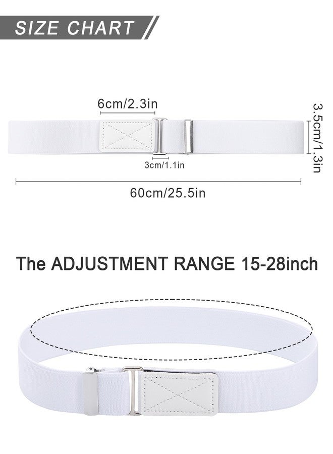 WELROG Kids Belts for Boys - Velcro Buckle Toddler Belt Elastic Adjustable Belt for Boys Girls(Black+White) - Image 2
