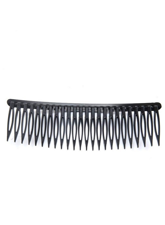 Teensery 12 Pcs Black Plastic Side Hair Combs With 24 Teeth Hair Comb Clip Diy Hair Accessories For Women And Girls - Image 4