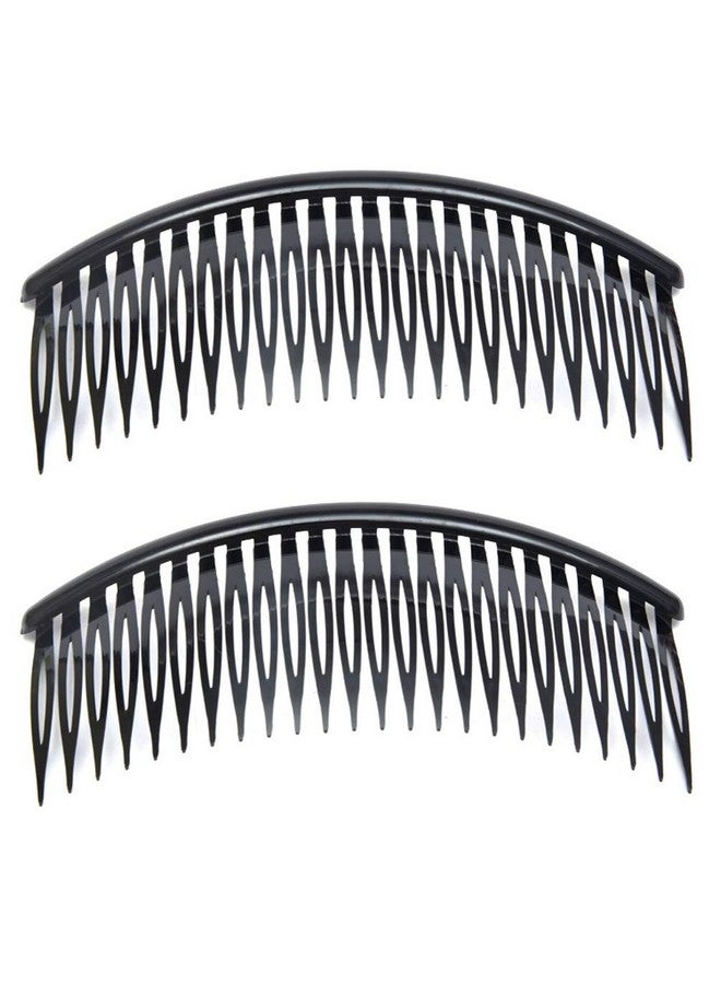 Teensery 12 Pcs Black Plastic Side Hair Combs With 24 Teeth Hair Comb Clip Diy Hair Accessories For Women And Girls - Image 2