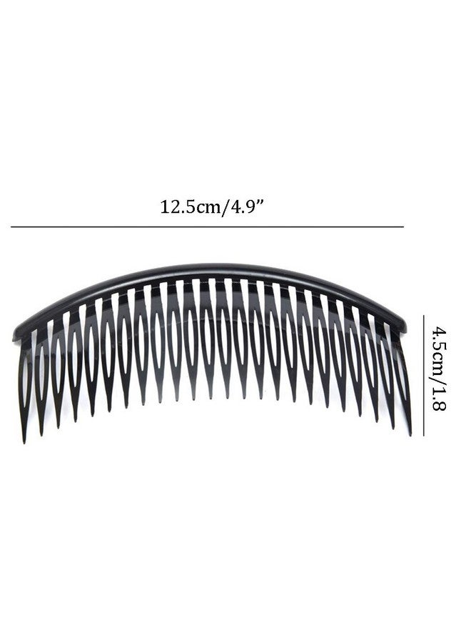 Teensery 12 Pcs Black Plastic Side Hair Combs With 24 Teeth Hair Comb Clip Diy Hair Accessories For Women And Girls - Image 5