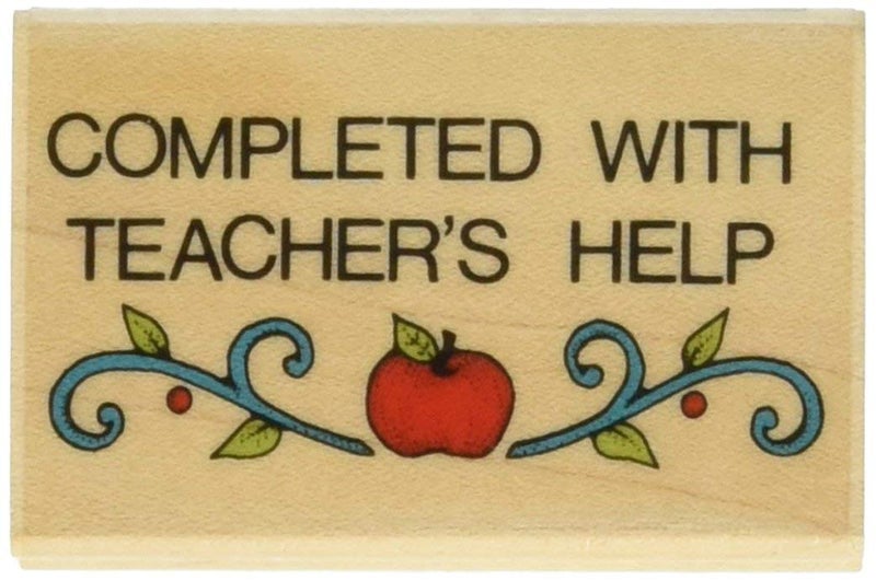 Hero Arts D548 Wood Stamps, Completed with Teacher's Help - Image 4