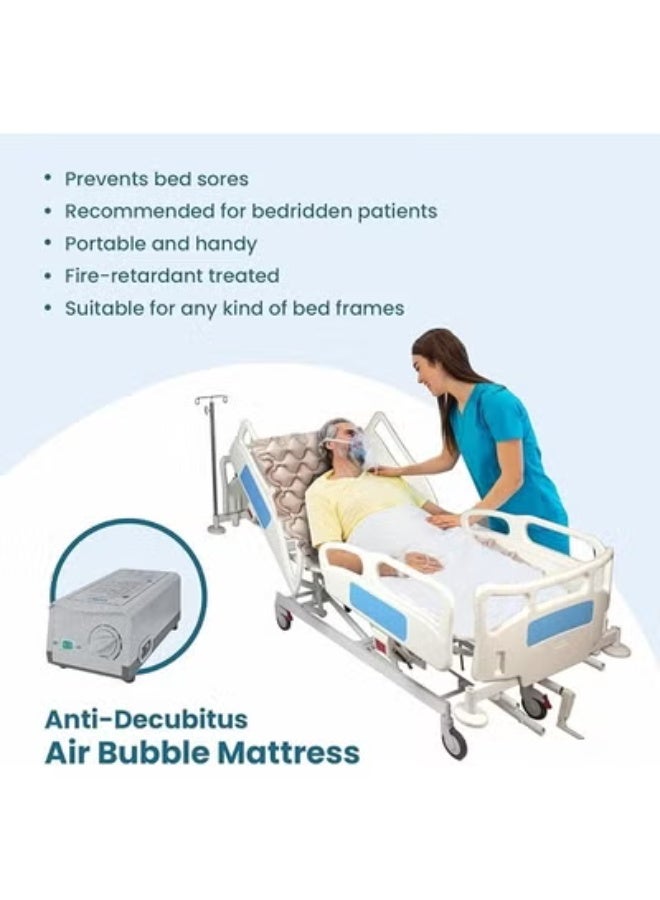 Alternating Pressure Air Mattress with Electric Pump for Patient Care, Inflatable Bubble Mattress for Home and Healthcare Use – Single Size - Image 5