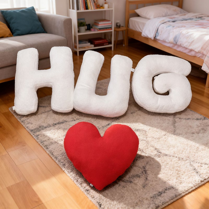 Large 15.75 Inch White Decorative Throw Pillow Cover Style F - Image 2