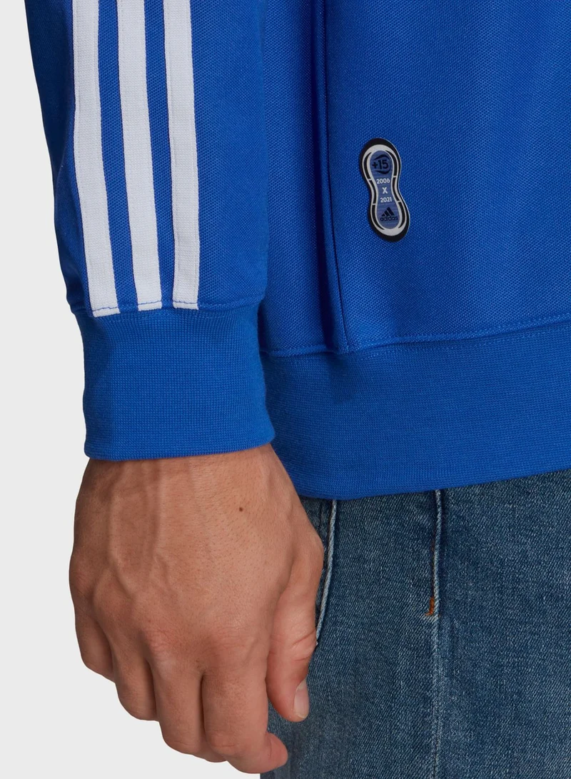 adidas سويت شيرت مزين بشعار يوفنتوس