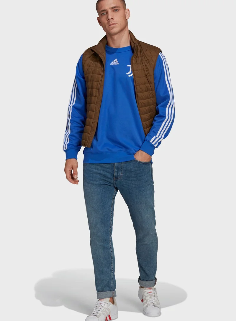 adidas سويت شيرت مزين بشعار يوفنتوس