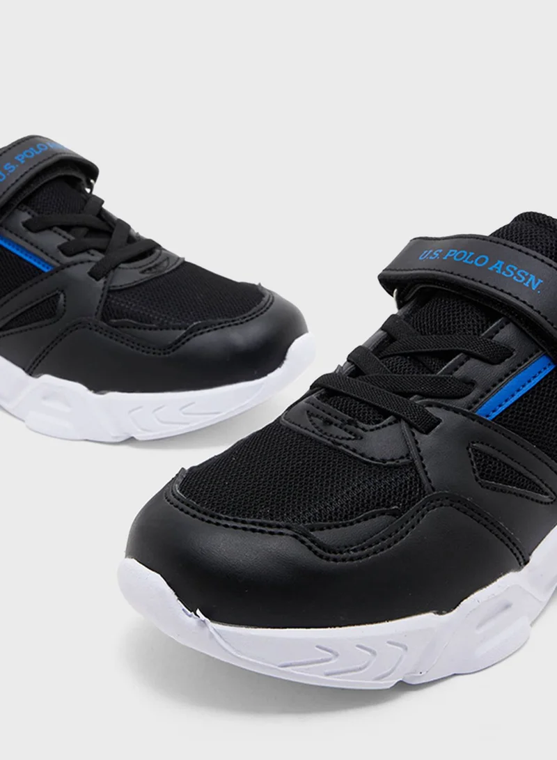 U.S.Polo Kids Low Top Velcro Sneakers