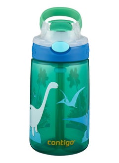 Contigo Contigo Kids Water Bottle Gizmo Flip Jungle Green Dino Autospout with Straw, BPA Drinks Bottle, Leak-Proof, Ideal for Kindergarten, School and Sports, 420 ml,Whit  - Image 4