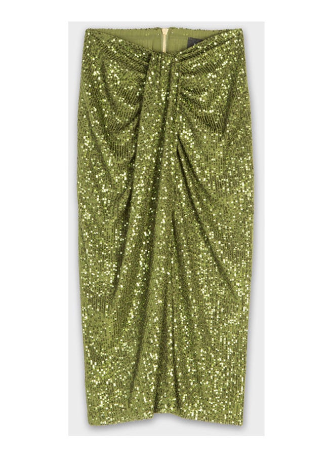 BSB - SEQUIN SKIR WITH KNOT DESIGN - GOLD LABEL - Image 1