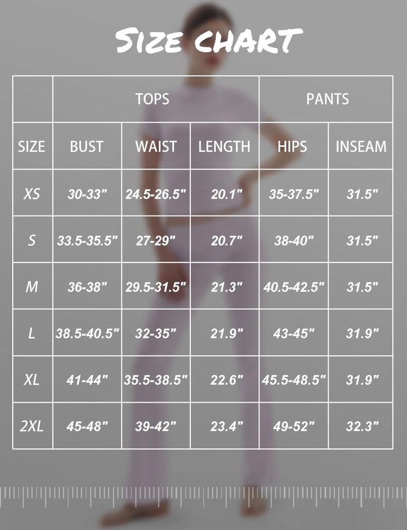 PUMIEY Lounge Sets for Women Two Piece Sets Fold-Over Flare Pants Crew Neck Short Sleeve T-shirts Loungewear Tracksuit, Heather Pop X-Small - Image 2