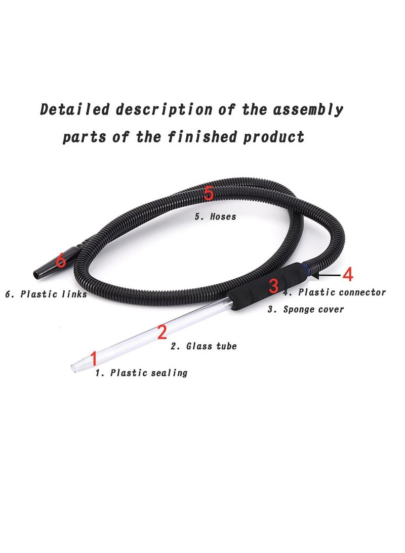 Glass Disposable Hose Pipe 10 Pcs (Black),Unmatched  Experience - Image 4