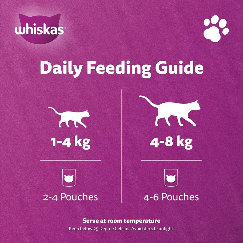 Whiskas Wet Cat Food Chicken Pouch, 4 x 80g (Pack of 2) - Image 5