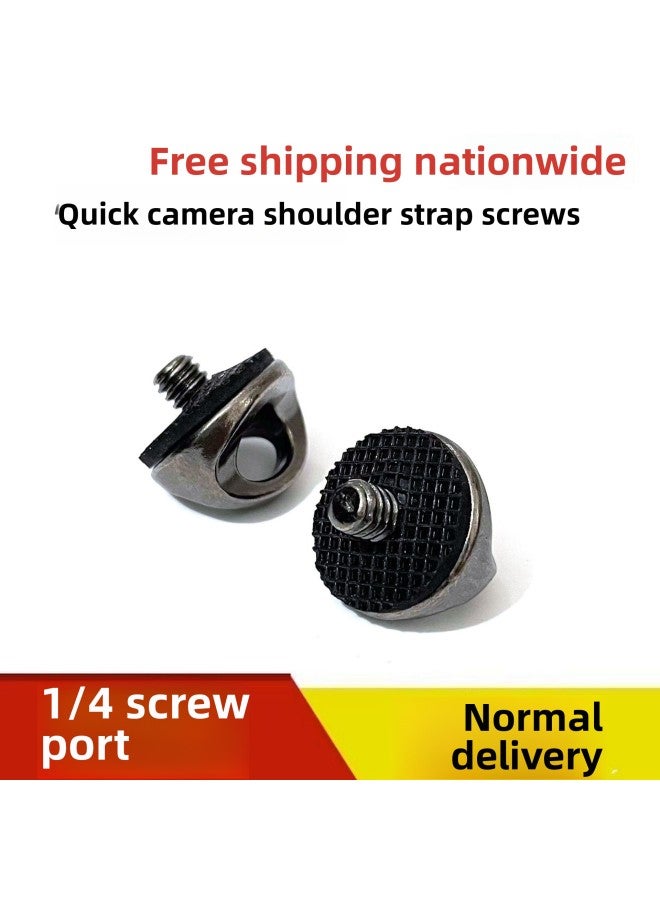 Generic Slr Camera Strap Buckle Connection Ring Snap Shot Shoulder Strap Screw 1/4 Shoulder Strap Screw Buckle Hook-Body Color:Black Camera Hook  - Image 2