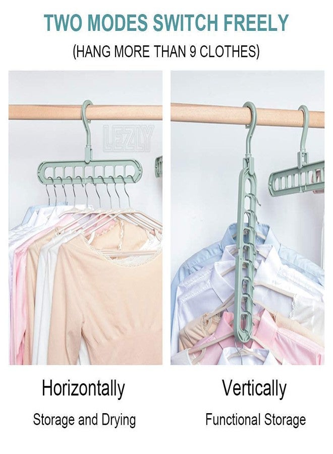 Hookcart Wardrobe Space Saver Smart Hanger with 9 Hole Design, 360° Rotatable Hook, Anti-Skid Clothes Organizer for Closet & Drying, Pack of 1 - Image 5