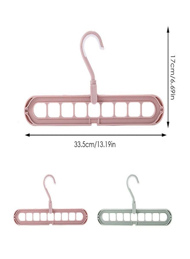 Hookcart Wardrobe Space Saver Smart Hanger with 9 Hole Design, 360° Rotatable Hook, Anti-Skid Clothes Organizer for Closet & Drying, Pack of 1 - Image 3