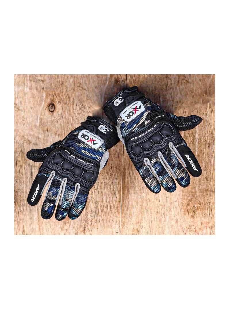 AXOR - Axor Breeze EVO Blue Camo Gloves-M - Image 1