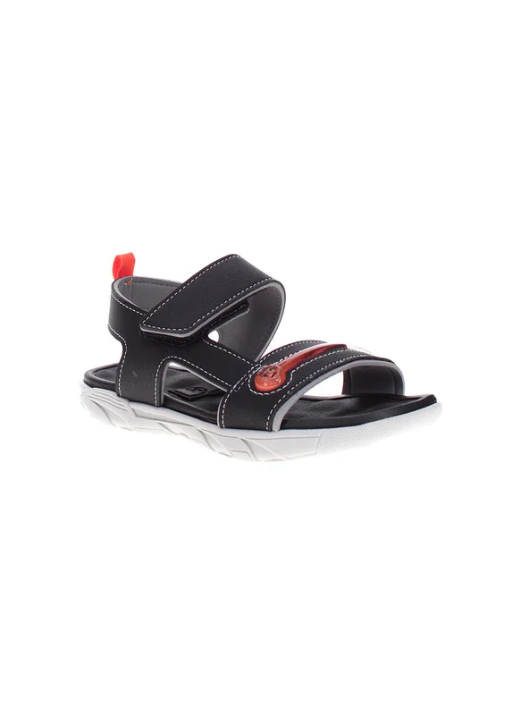 موليكينهو Molekinho Boys Sandals With Back Strap Black | Made In Brazil