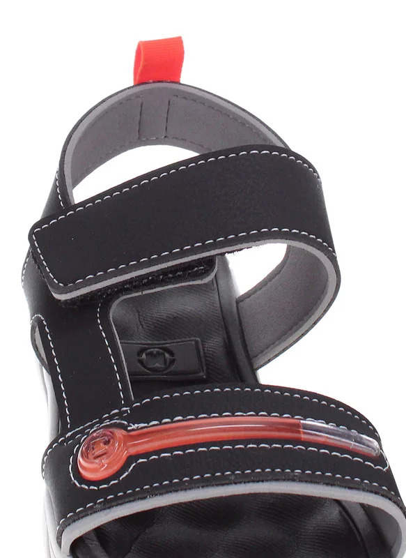 موليكينهو Molekinho Boys Sandals With Back Strap Black | Made In Brazil