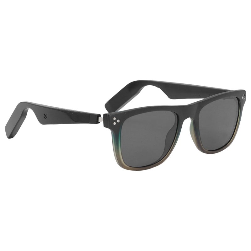 Magnetic Charging Smart Eyeglasses with Touch Translation Assistant Support 144 Languages Remote Photo Black - Image 3