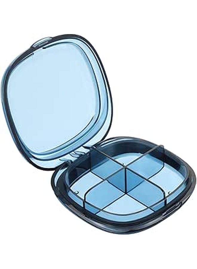 Waterproof Pill Organizer Case Portable Four Compartment Sealing Medicine Storage Box For Travel Weekly Medication Management - Image 1