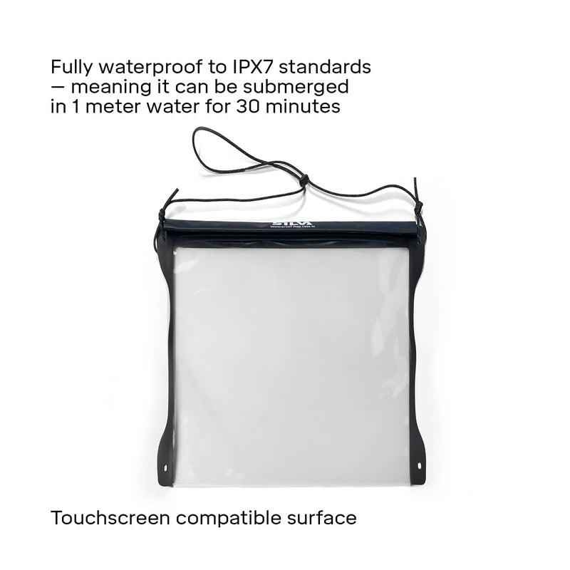 سيلفا Silva Waterproof Map Case Medium - 297x297 mm - Touchscreen-Compatible - With Roll-Top Closure & Paracord Neck Strap - Made of 0,3 mm TPU/PU material - Map Cases Waterproof Hiking - Image 4