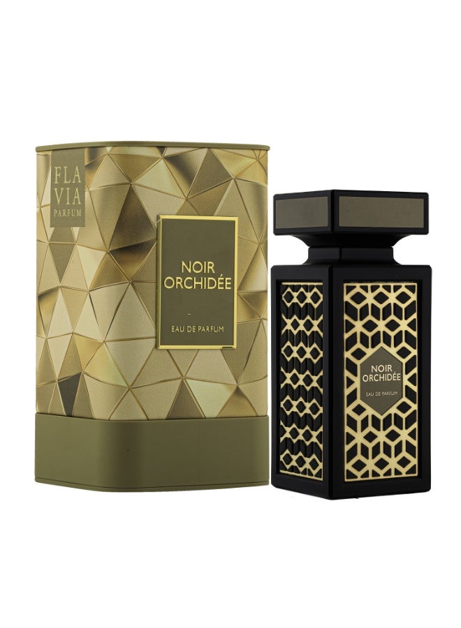Flavia Noir Orchidée Marble Collection Eau De Parfum For Men & Woman 90ml | Perfumes For Men & Women | Long Lasting Luxury Fragrances For Him & Her | Woody Scent Dark Floral & Earthy Truffle - Image 4