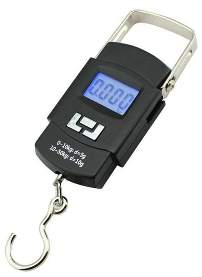 Generic Digital Luggage Scale with LCD Display Black  - Image 1