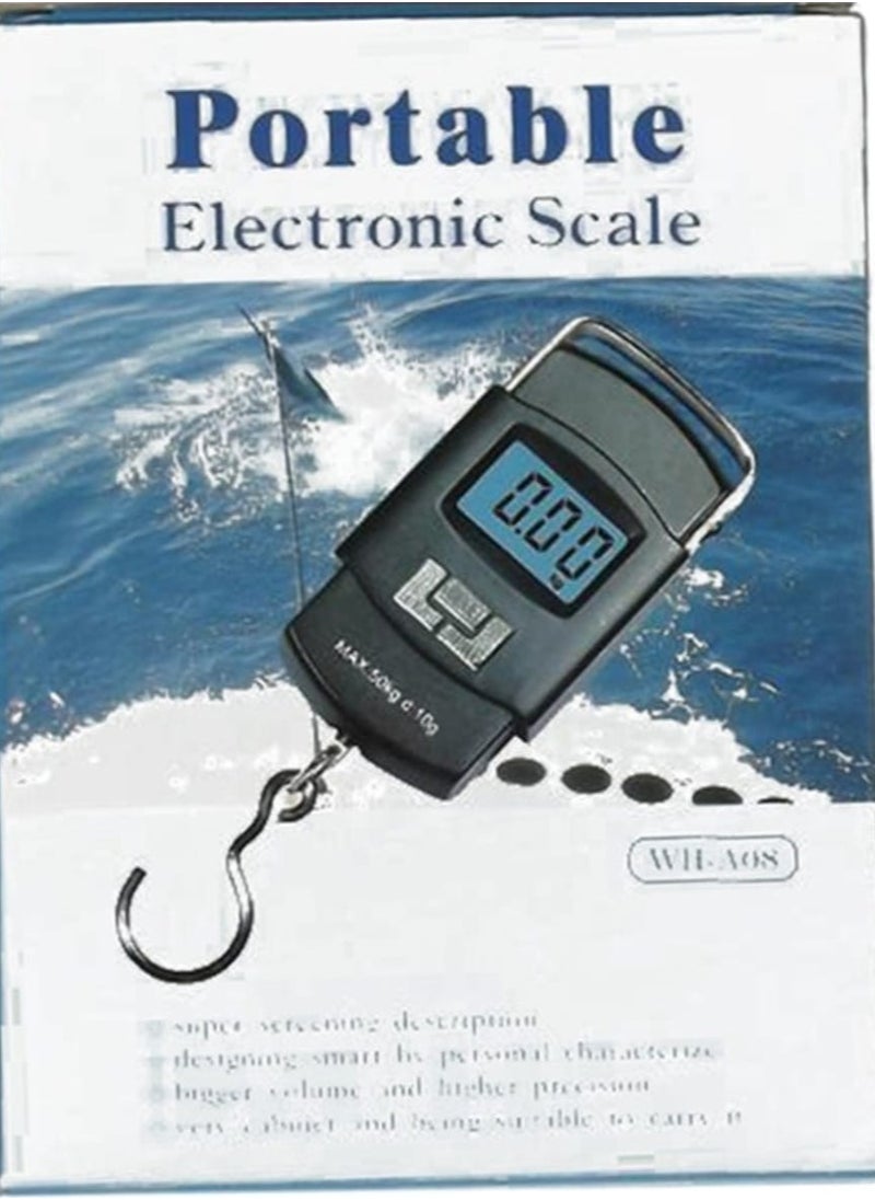 Generic Digital Luggage Scale with LCD Display Black  - Image 3