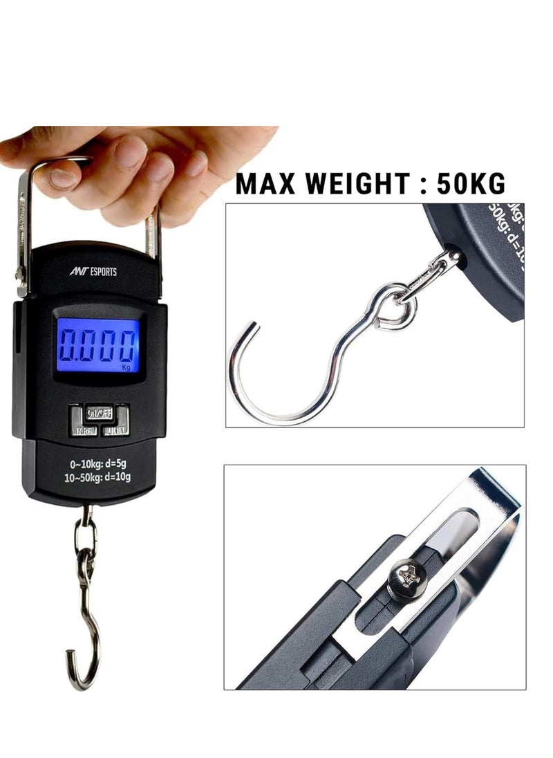 Generic Digital Luggage Scale with LCD Display Black  - Image 4