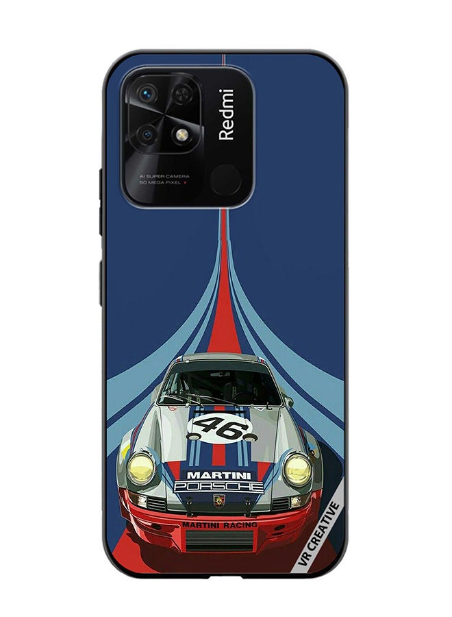 VR CREATIVE Protective Case Cover For Xiaomi Redmi 10C Martini Porsche 46 Racing Car Design Multicolour - Image 1