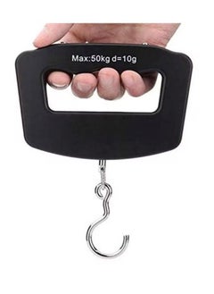 Digital Hanging Luggage Weight Scale Black 50 Kg